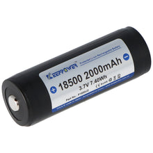 Lade das Bild in den Galerie-Viewer, Keeppower 18500 - 2000mAh, 3,6V - 3,7V Li-Ion-Akku